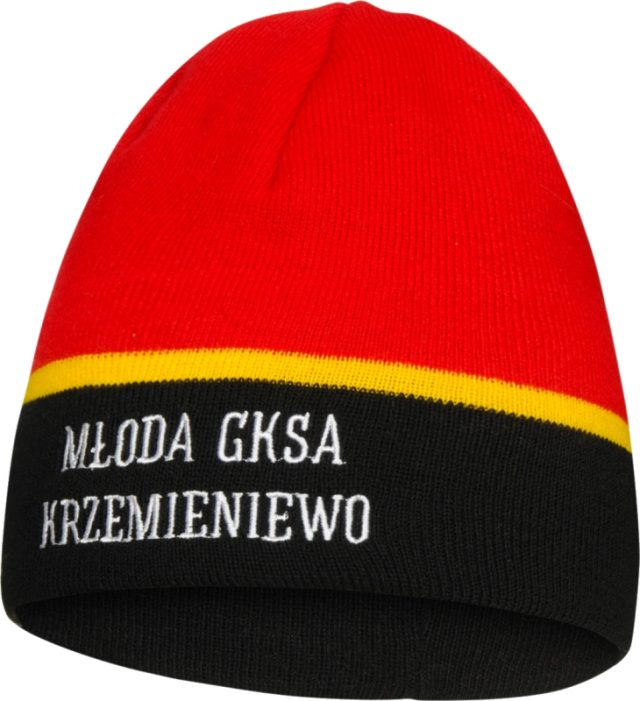 Czapka dziana z haftowanym-napisem