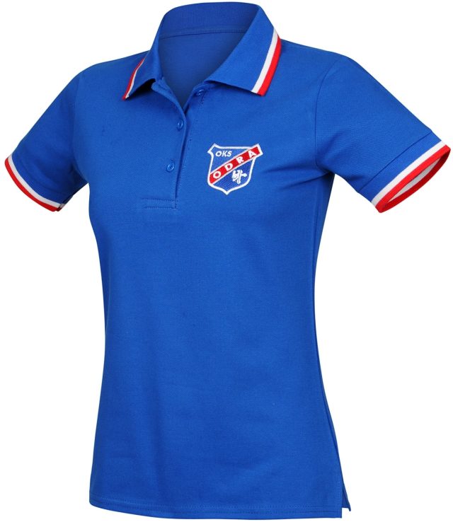 Koszulka polo z haftem damska