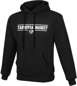 Bluzy z kapturem czarne z nadrukiem Bluzy z kapturem czarne z nadrukiem